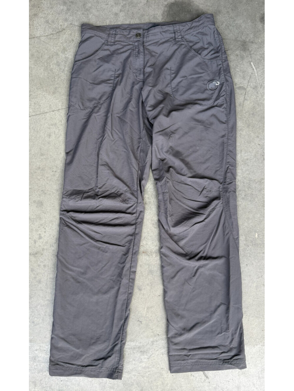Womens Sz 12 Mammut Trousers Gray Hiking Outdoor Loose Pants